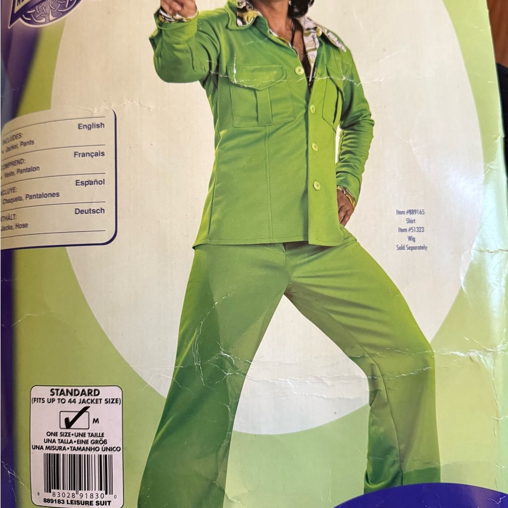 Deluxe Costume Men’s Green Leisure Suit for Men